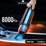 Product thumbnail Aspiradora para coche inalámbrica, recargable, de alta potencia, potente, pequeña, mini y portátil.