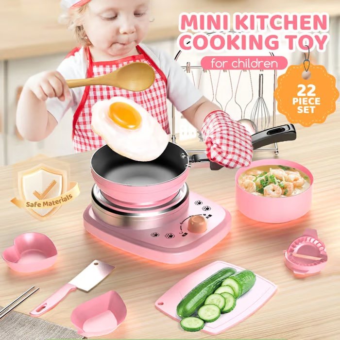 Product image 🎁 [The Best Gift for Kids] 🍳 Children's Mini Toy Kitchen Set — 22-Piece Set