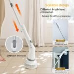 Product thumbnail Electric Scrubber Cleaning Wall Long Handle Elbow Telescopic Multifunction Cleaning Brush