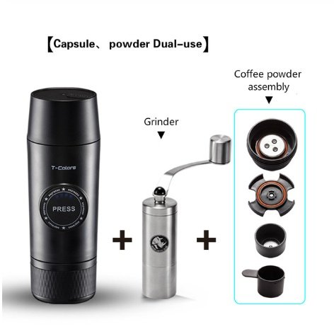Product image Mini Espresso Coffee Maker Portable Rechargeable  Mech
