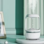 Product thumbnail Humidificador antigravedad con efecto de reflujo de gotas de agua — Difusor de aromaterapia de gran capacidad, silencioso, de niebla intensa — Pulverizador doméstico ideal para oficinas y dormitorios