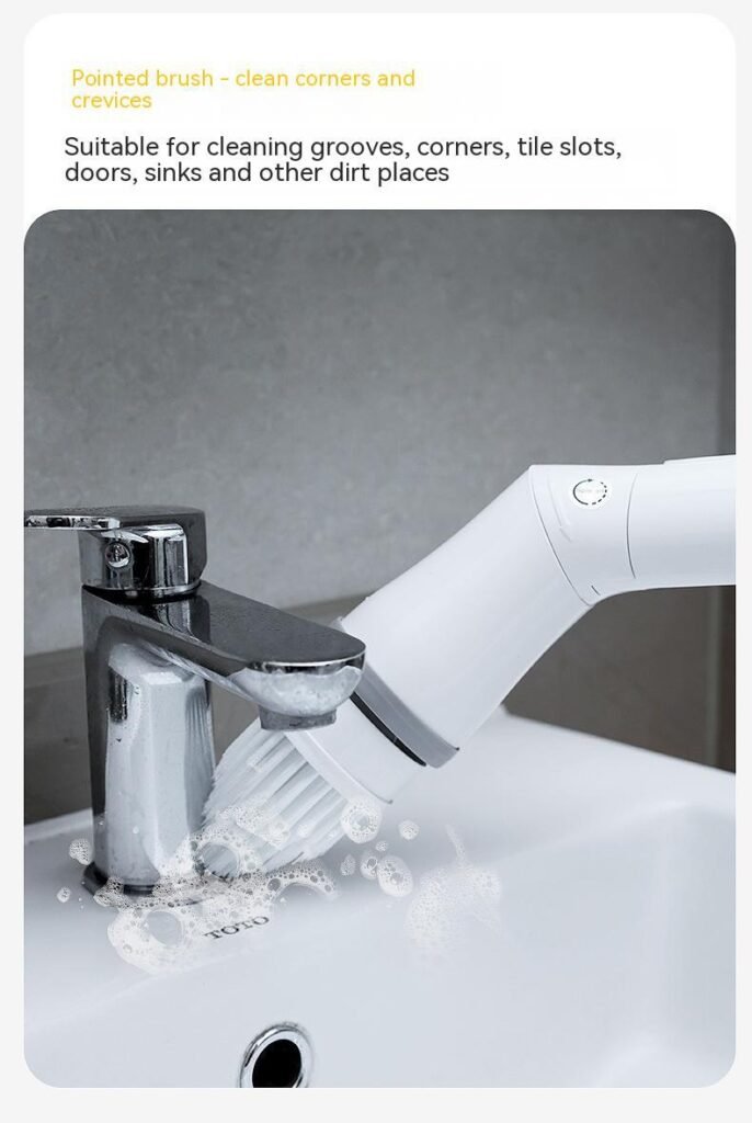 Product image Electric Scrubber Cleaning Wall Long Handle Elbow Telescopic Multifunction Cleaning Brush