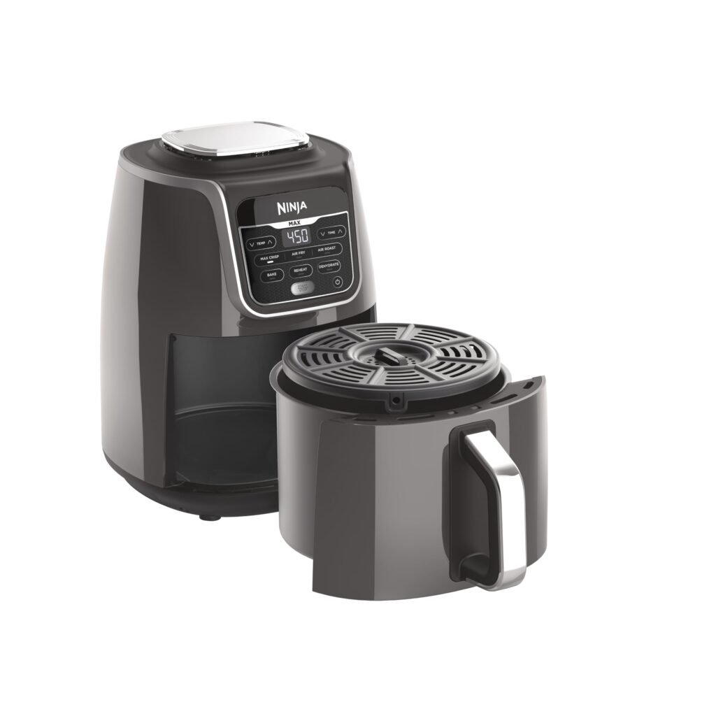 Imagen del producto Ninja | Air Fryer | 5 QT Capacity | 5-in-1 Air Fry, Bake, Roast, Reheat, & Dehydrate | Air Crisp Technology | Nonstick Basket & Crisper Plate | Grey | AF142