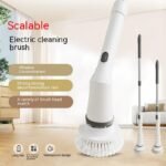 Product thumbnail Electric Scrubber Cleaning Wall Long Handle Elbow Telescopic Multifunction Cleaning Brush
