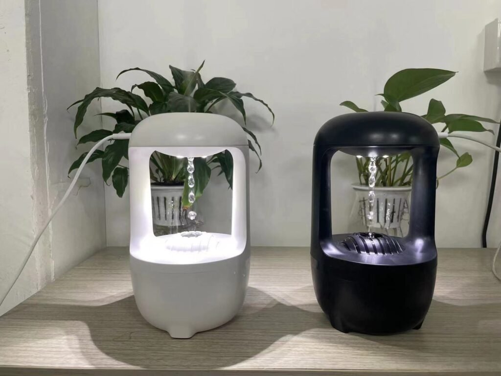 Product image Humidificador antigravedad con efecto de reflujo de gotas de agua — Difusor de aromaterapia de gran capacidad, silencioso, de niebla intensa — Pulverizador doméstico ideal para oficinas y dormitorios