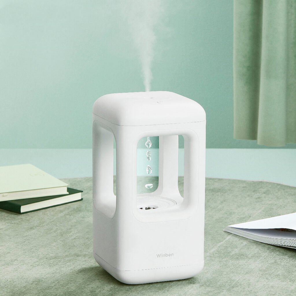 Product image New Air Humidifier Home Quiet Bedroom Anti-Gravity Water Drop Humidifier Atmosphere Light