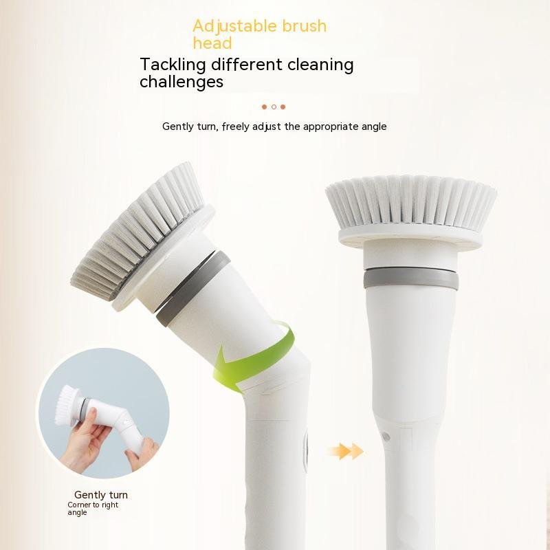Product image Electric Scrubber Cleaning Wall Long Handle Elbow Telescopic Multifunction Cleaning Brush