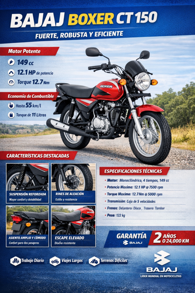 Product image Bajaj Boxer CT 150