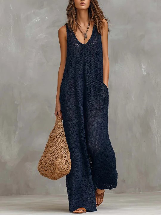 Product image Bohemian Vacation Knitted Jumpsuit