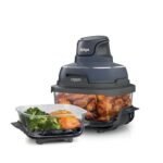 Product thumbnail Ninja Crispi 4-in-1 Glass Air Fryer | 450°F | Non-Toxic | 4QT & 6-Cup Glass Containers w/Lids | Microwave, Freezer, Dishwasher Safe | Max Crisp, Air Fry, Bake, Recrisp | Cyberspace Gray, FN101GY