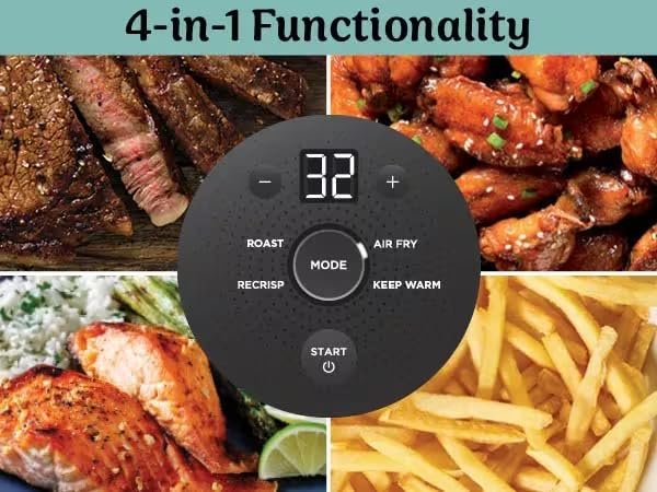 Product image Ninja Crispi 4-in-1 Glass Air Fryer | 450°F | Non-Toxic | 4QT & 6-Cup Glass Containers w/Lids | Microwave, Freezer, Dishwasher Safe | Max Crisp, Air Fry, Bake, Recrisp | Cyberspace Gray, FN101GY