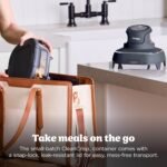 Product thumbnail Ninja Crispi 4-in-1 Glass Air Fryer | 450°F | Non-Toxic | 4QT & 6-Cup Glass Containers w/Lids | Microwave, Freezer, Dishwasher Safe | Max Crisp, Air Fry, Bake, Recrisp | Cyberspace Gray, FN101GY