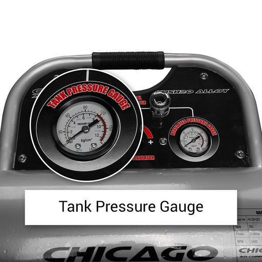 Product image Chicago Air HUSH20 20L Aluminium Silenced Air Compressor