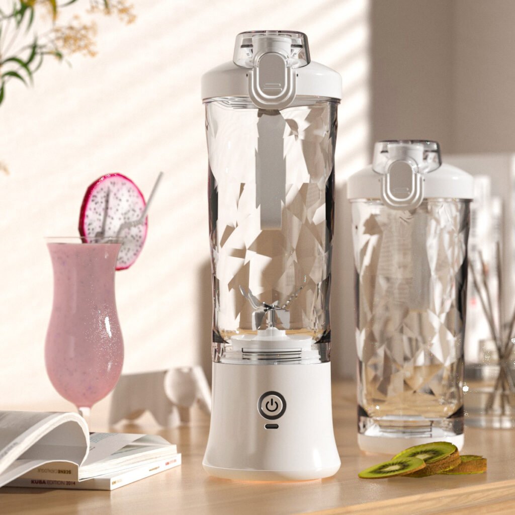 Product image Licuadora y extractor de jugos portátil — Licuadora personal para batidos y smoothies, con 6 cuchillas — Mini licuadora y utensilio de cocina