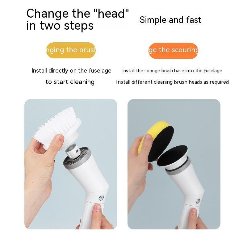 Product image Electric Scrubber Cleaning Wall Long Handle Elbow Telescopic Multifunction Cleaning Brush