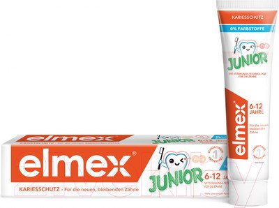 Imagen del producto Pasta dental Elmex Junior para niños de 6 a 12 años (75 ml)