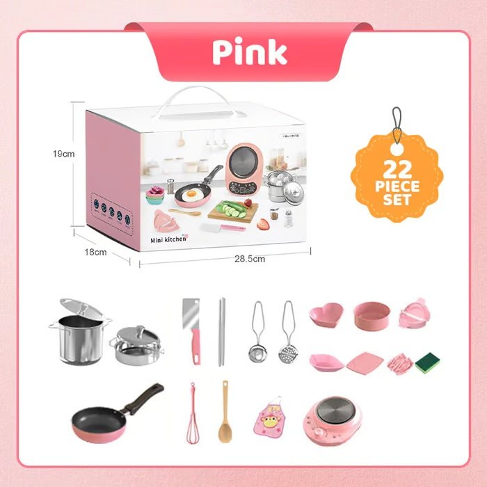 Product image 🎁 [The Best Gift for Kids] 🍳 Children's Mini Toy Kitchen Set — 22-Piece Set