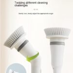 Product thumbnail Electric Scrubber Cleaning Wall Long Handle Elbow Telescopic Multifunction Cleaning Brush