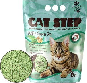Product image Arena para gatos con té verde y tofu (6 l/2,8 kg)