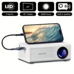 Product thumbnail Proyector de Video Compacto con Capacidad Full HD 4K, Resolución Local 720P, Pantalla LCD Similar a Smart TVs,Compatible con smartphones