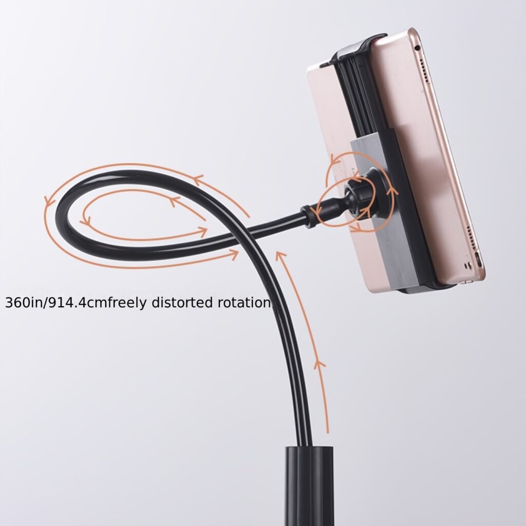 Product image Un soporte flexible de un solo brazo para mangueras que permite un ajuste omnidireccional de 360° y un ajuste de ángulo libre.