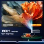 Product thumbnail Proyector de Video Compacto con Capacidad Full HD 4K, Resolución Local 720P, Pantalla LCD Similar a Smart TVs,Compatible con smartphones