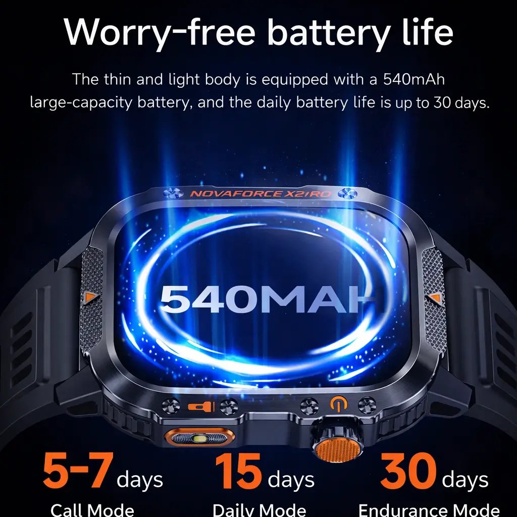 Product image NovaForce X2 Pro – Rugged GPS Smartwatch