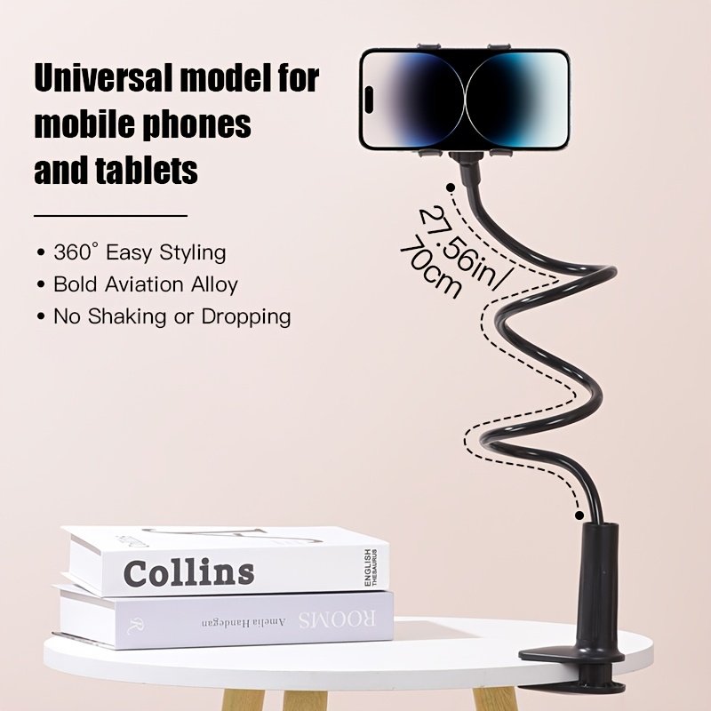 Product image Un soporte flexible de un solo brazo para mangueras que permite un ajuste omnidireccional de 360° y un ajuste de ángulo libre.