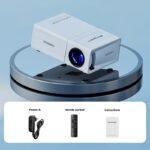Product thumbnail Proyector de Video Compacto con Capacidad Full HD 4K, Resolución Local 720P, Pantalla LCD Similar a Smart TVs,Compatible con smartphones