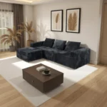 Miniatura del producto ✨ Un sofá sin marco asequible para la vida moderna: diseño fácil de limpiar con fundas de asiento extraíbles.